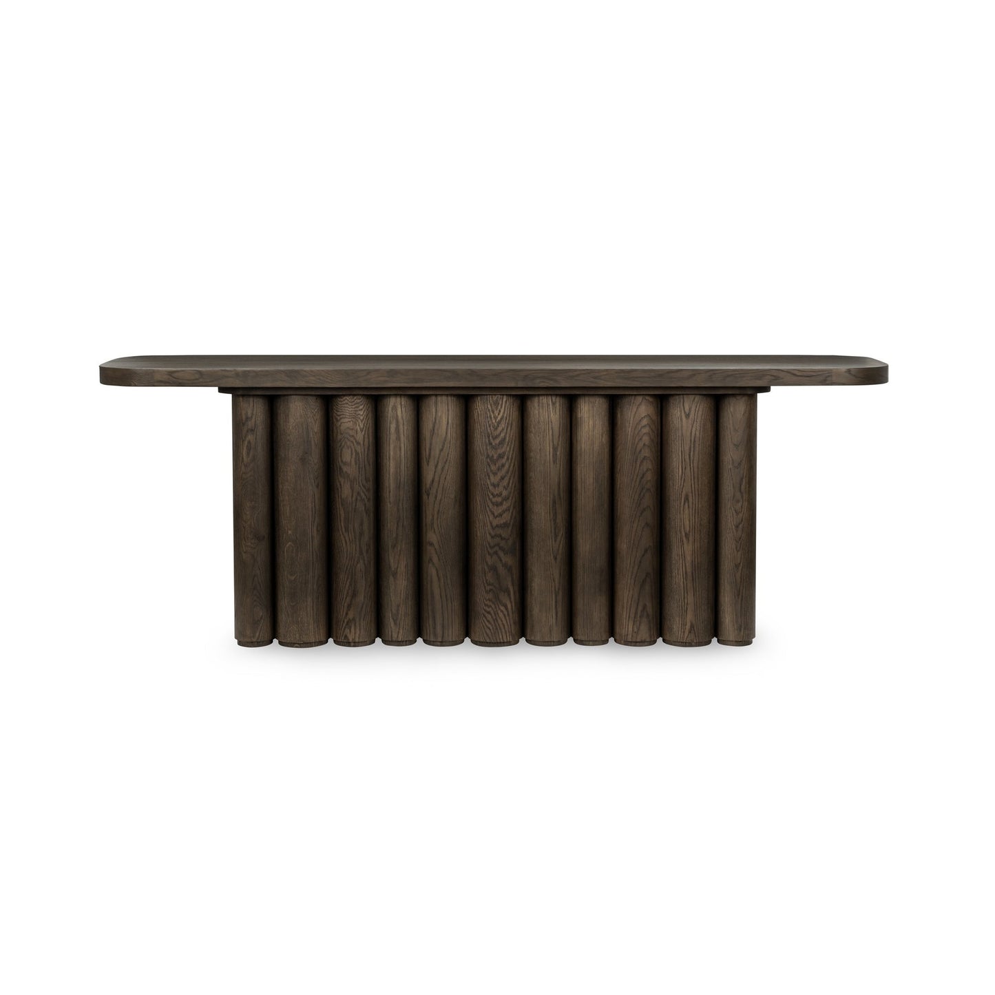 Toasted Brown Oak Wood Console Table Tiber Console Table Collection