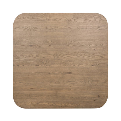 Tawny Brown Oak Veneer Dining Table Vander Dining Table Collection