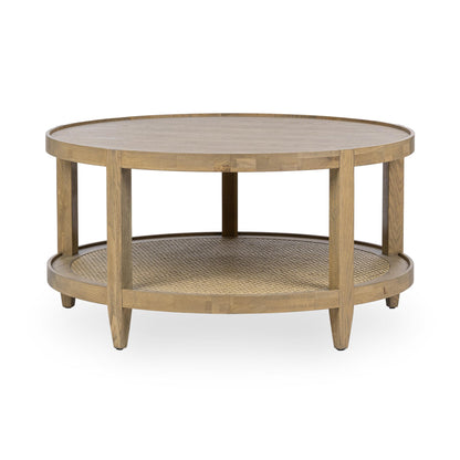 Khaki Mist Oak Veneer Coffee Table Devin Coffee Table Collection