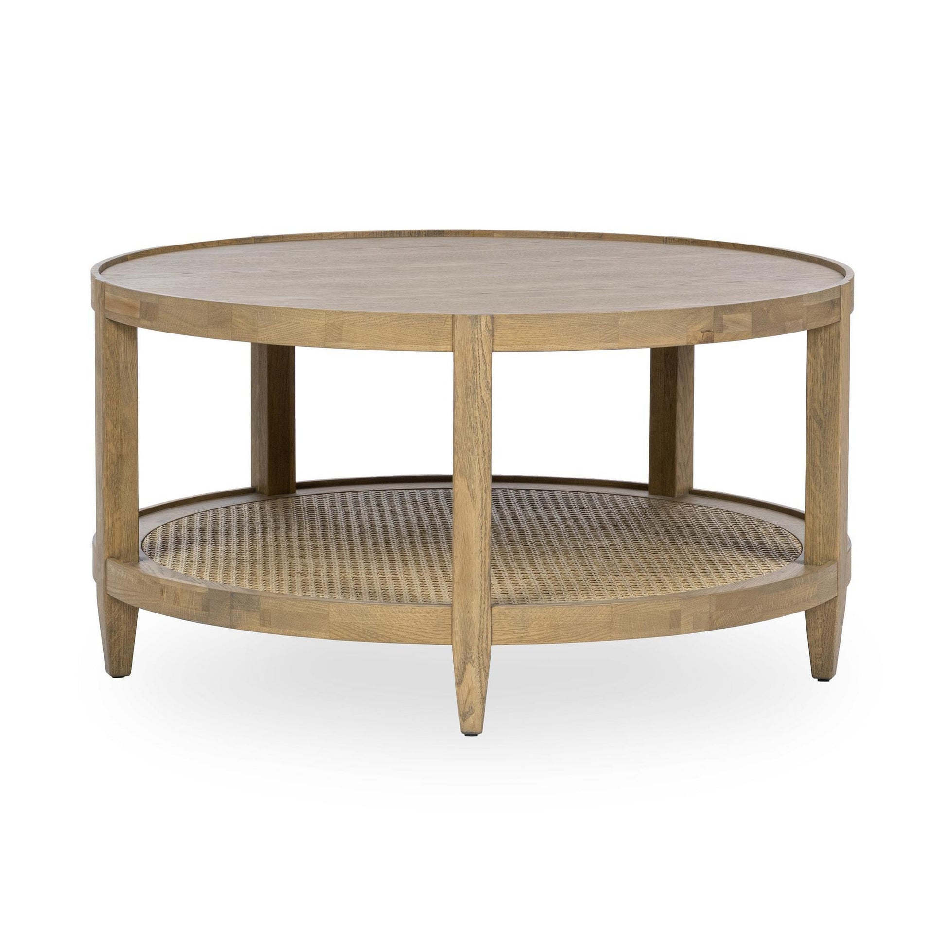 Khaki Mist Oak Veneer Coffee Table Devin Coffee Table Collection