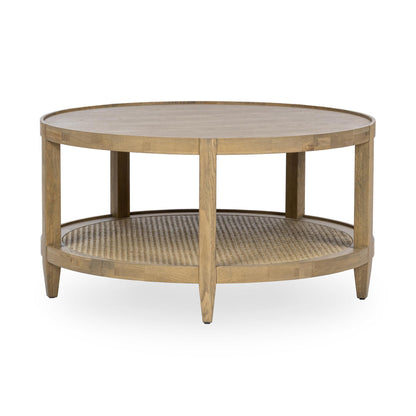 Khaki Mist Oak Veneer Coffee Table Devin Coffee Table Collection