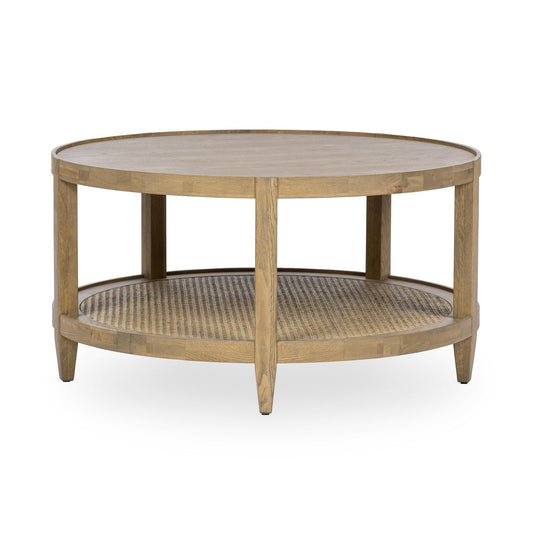 Khaki Mist Oak Veneer Coffee Table Devin Coffee Table Collection