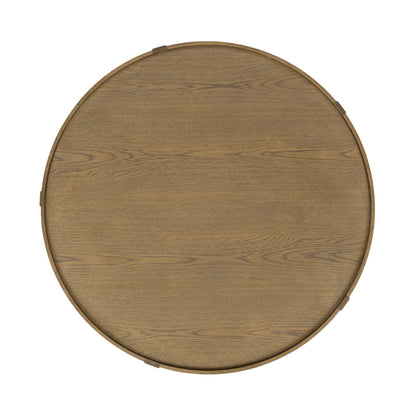 Khaki Mist Oak Veneer Coffee Table Devin Coffee Table Collection