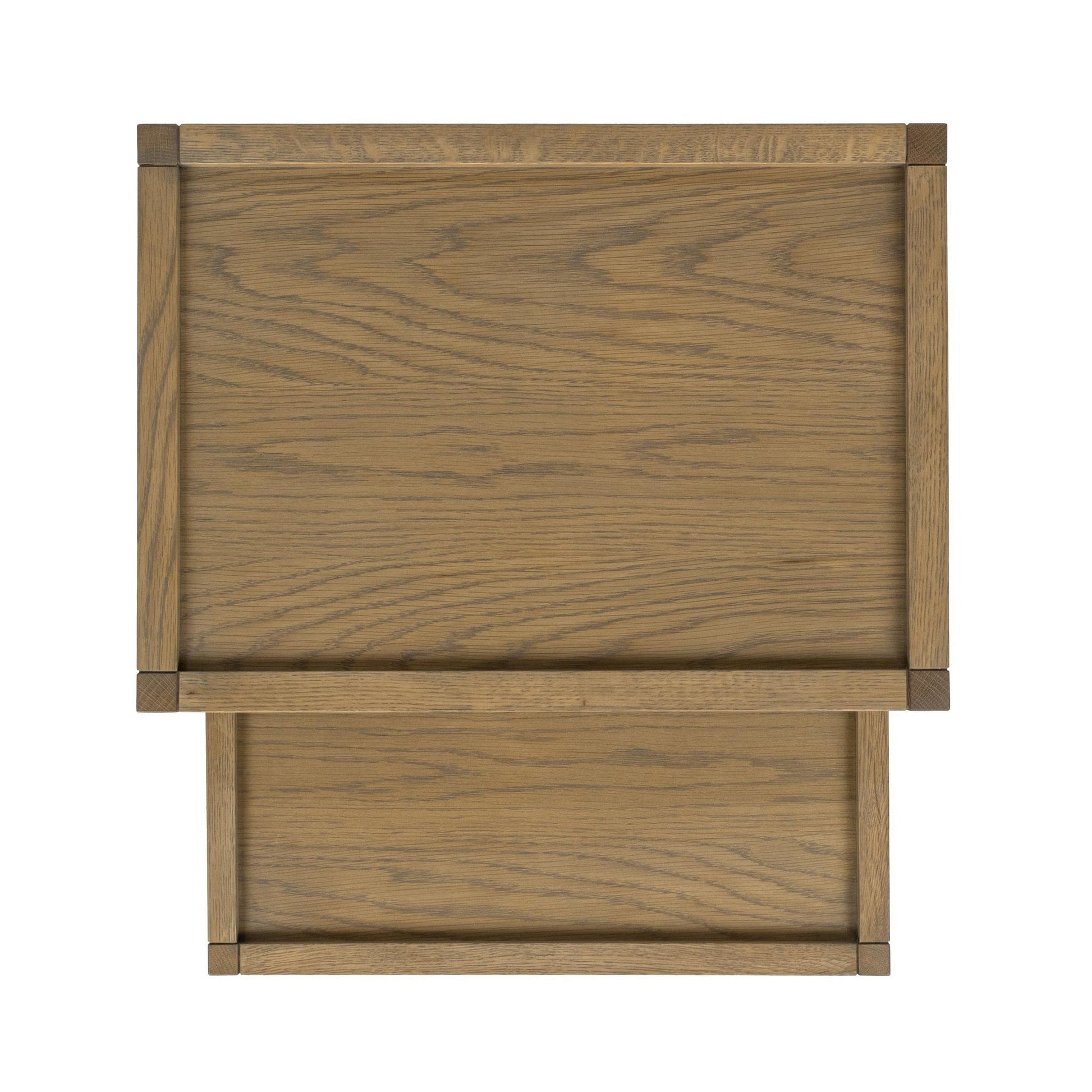 Khaki Mist Oak Veneer Accent & End Table Devin Nesting Accent Tables Collection
