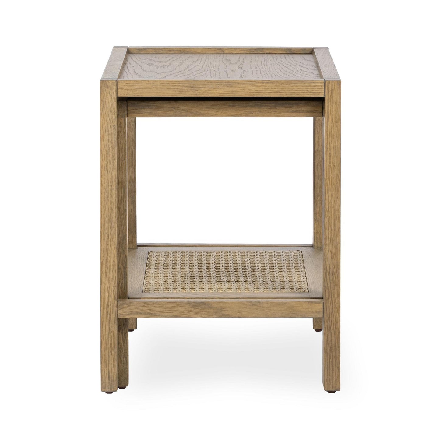 Khaki Mist Oak Veneer Accent & End Table Devin Nesting Accent Tables Collection