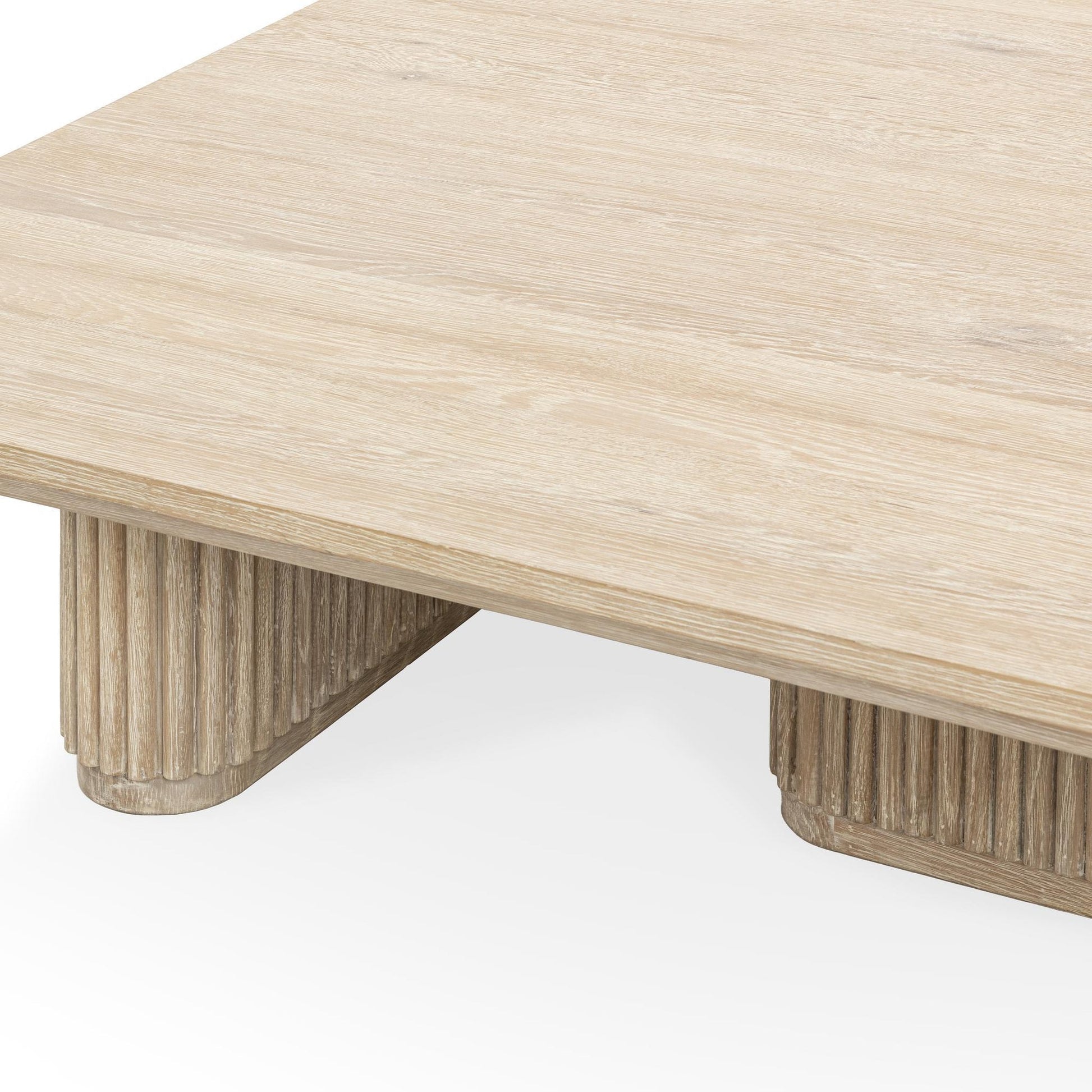 Cream Washed Oak Veneer Coffee Table Vander Coffee Table Collection