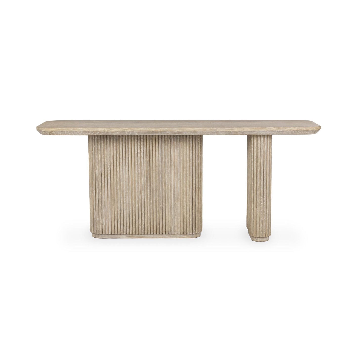 Cream Washed Oak Veneer Console Table Vander Console Table Collection