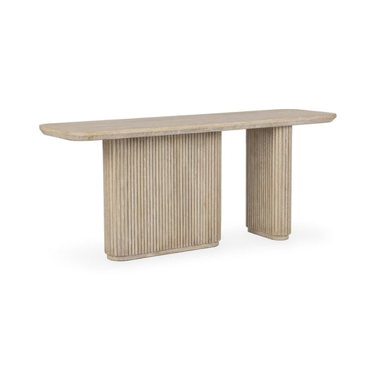 Cream Washed Oak Veneer Console Table Vander Console Table Collection