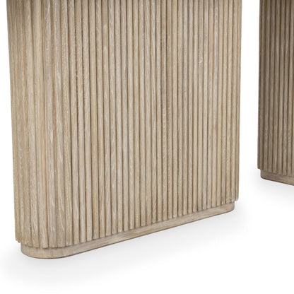 Cream Washed Oak Veneer Console Table Vander Console Table Collection