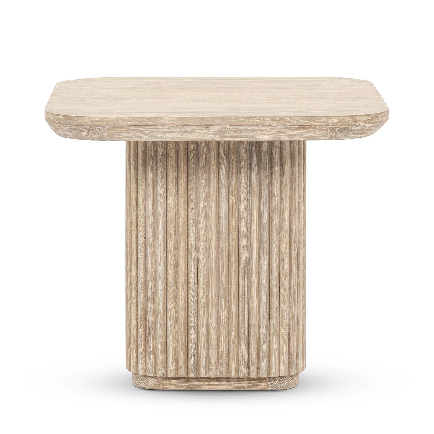 Cream Washed Oak Veneer Accent & End Table Vander End Table Collection