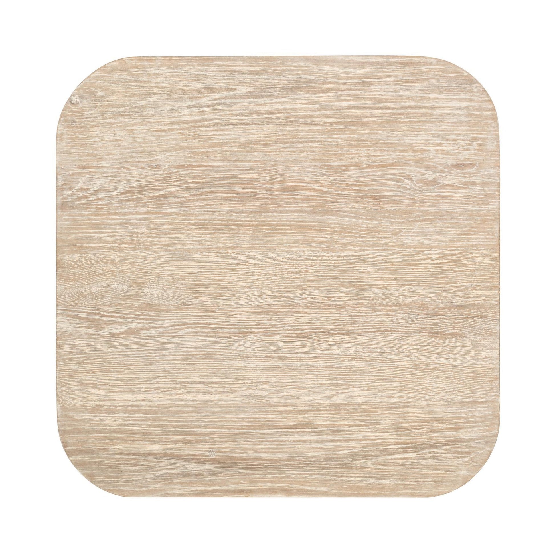 Cream Washed Oak Veneer Accent & End Table Vander End Table Collection