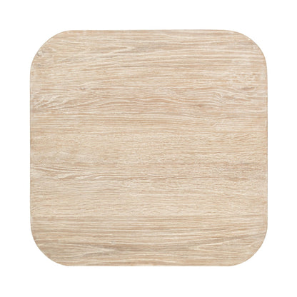 Cream Washed Oak Veneer Accent & End Table Vander End Table Collection