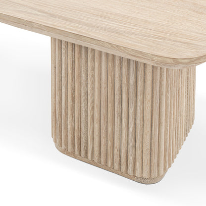 Cream Washed Oak Veneer Accent & End Table Vander End Table Collection