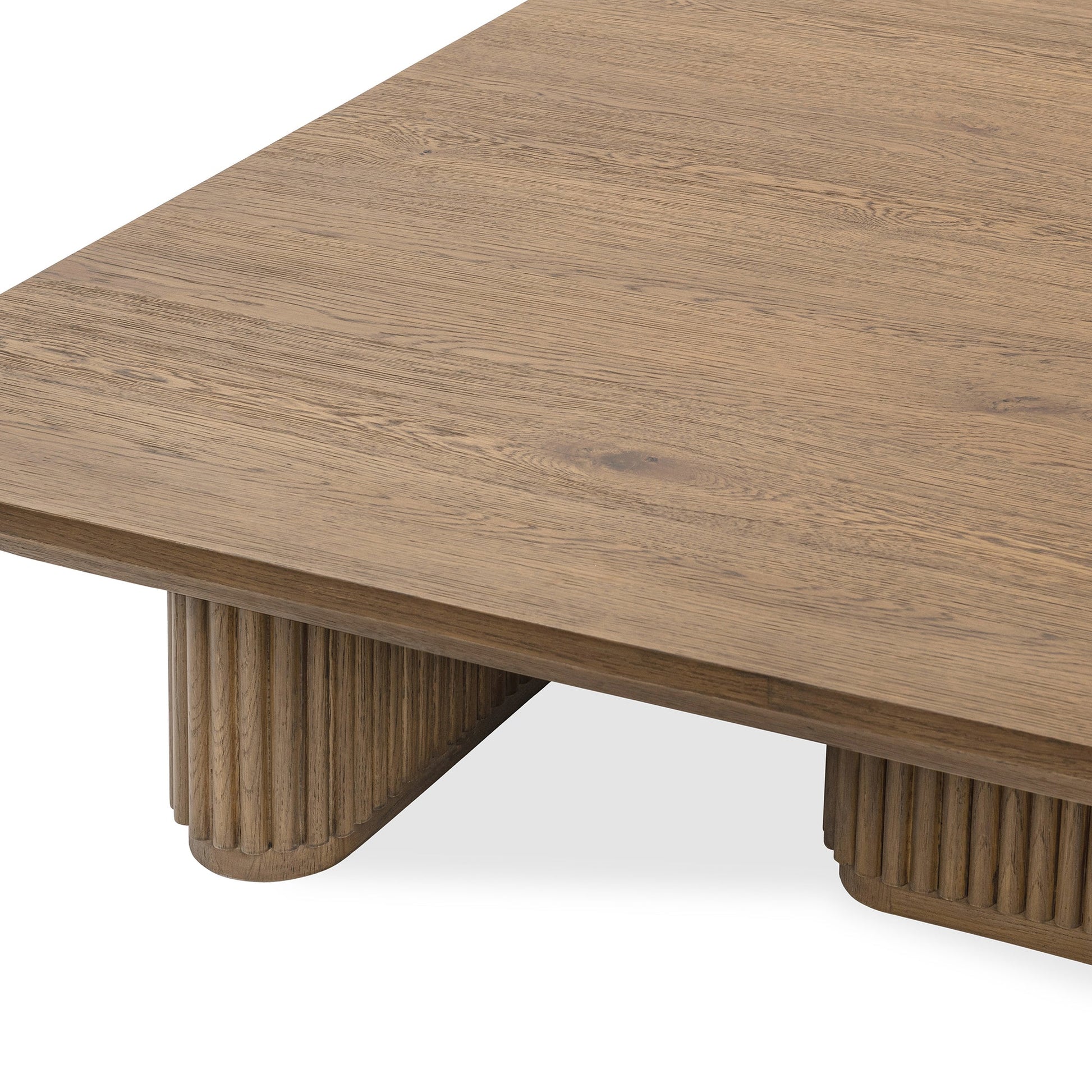 Tawny Brown Oak Veneer Coffee Table Vander Coffee Table Collection