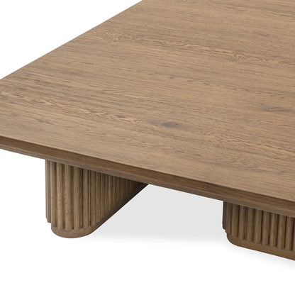 Tawny Brown Oak Veneer Coffee Table Vander Coffee Table Collection