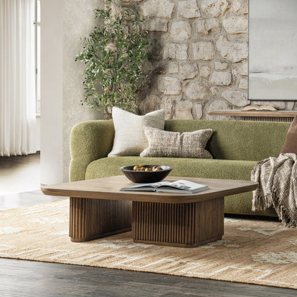 Tawny Brown Oak Veneer Coffee Table Vander Coffee Table Collection