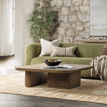 Tawny Brown Oak Veneer Coffee Table Vander Coffee Table Collection