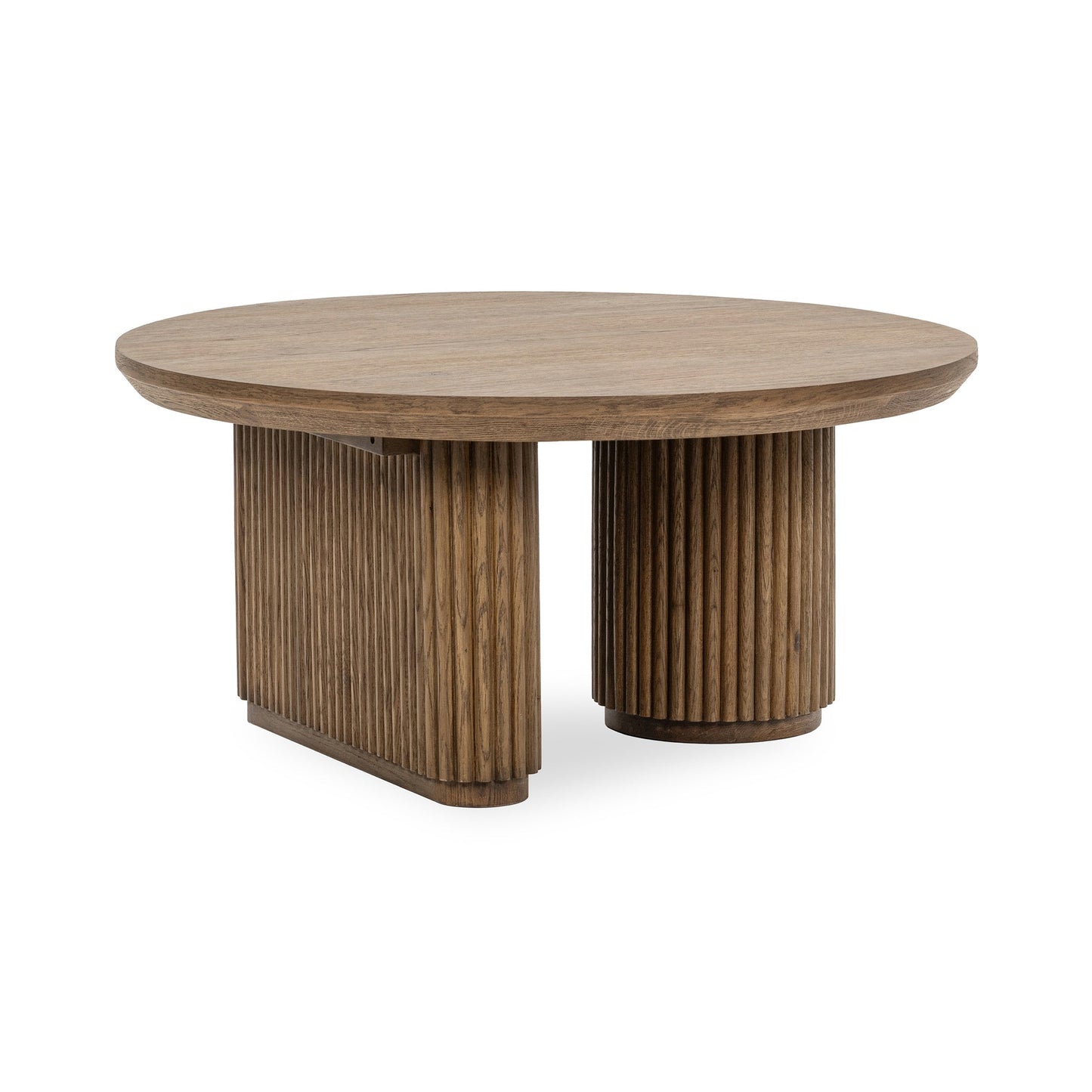 Tawny Brown Oak Veneer Coffee Table Vander Coffee Table Collection
