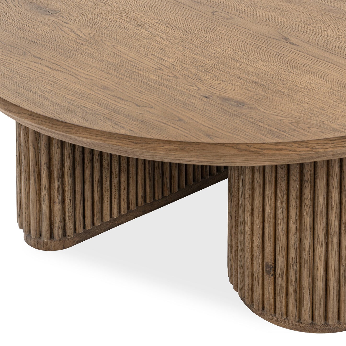 Tawny Brown Oak Veneer Coffee Table Vander Coffee Table Collection