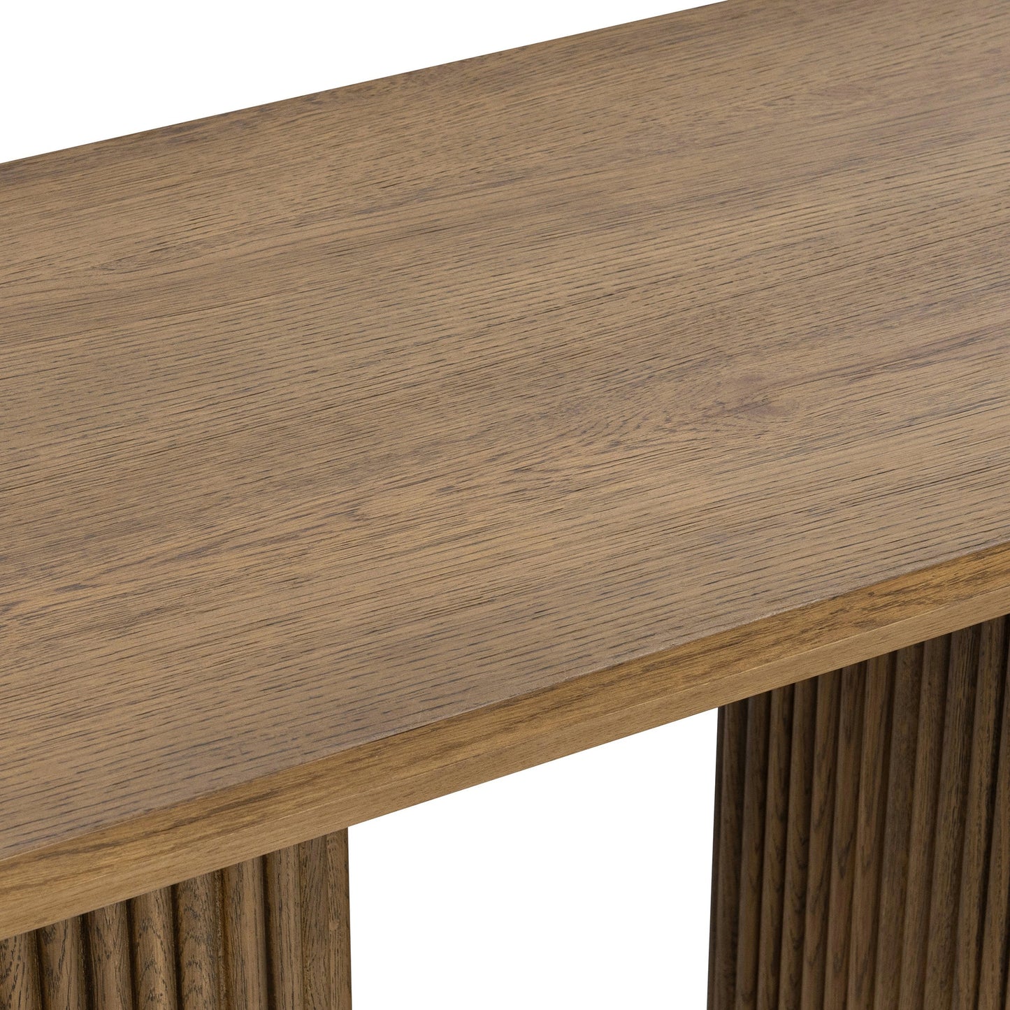 Tawny Brown Oak Veneer Console Table Vander Console Table Collection