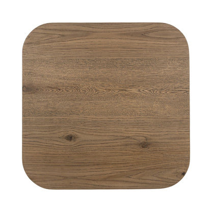 Tawny Brown Oak Veneer Accent & End Table Vander End Table Collection