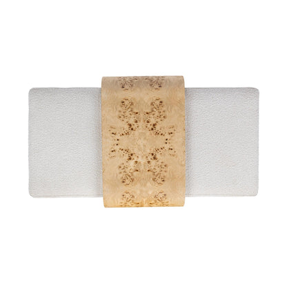 Creamy Ivory 80% Polyester Ottomans & Stool Kenan Ottoman Collection