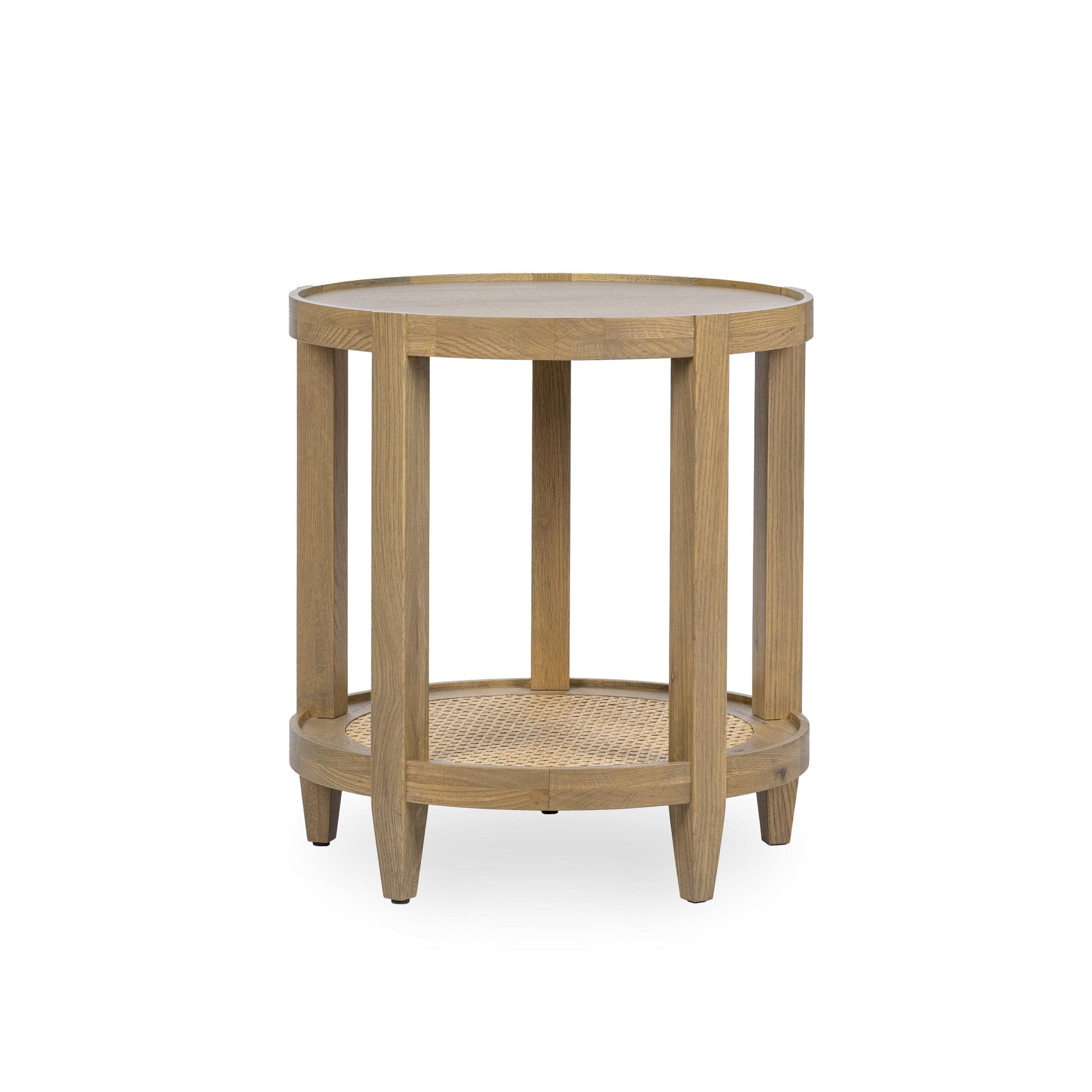 Khaki Mist Oak Veneer Accent & End Table Devin End Table Collection