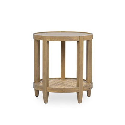 Khaki Mist Oak Veneer Accent & End Table Devin End Table Collection