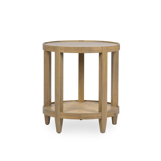 Khaki Mist Oak Veneer Accent & End Table Devin End Table Collection