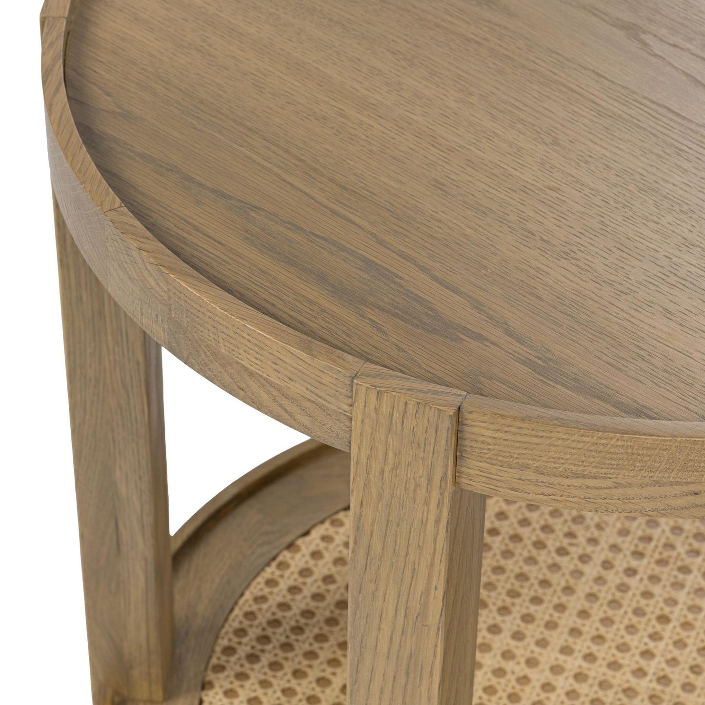 Khaki Mist Oak Veneer Accent & End Table Devin End Table Collection