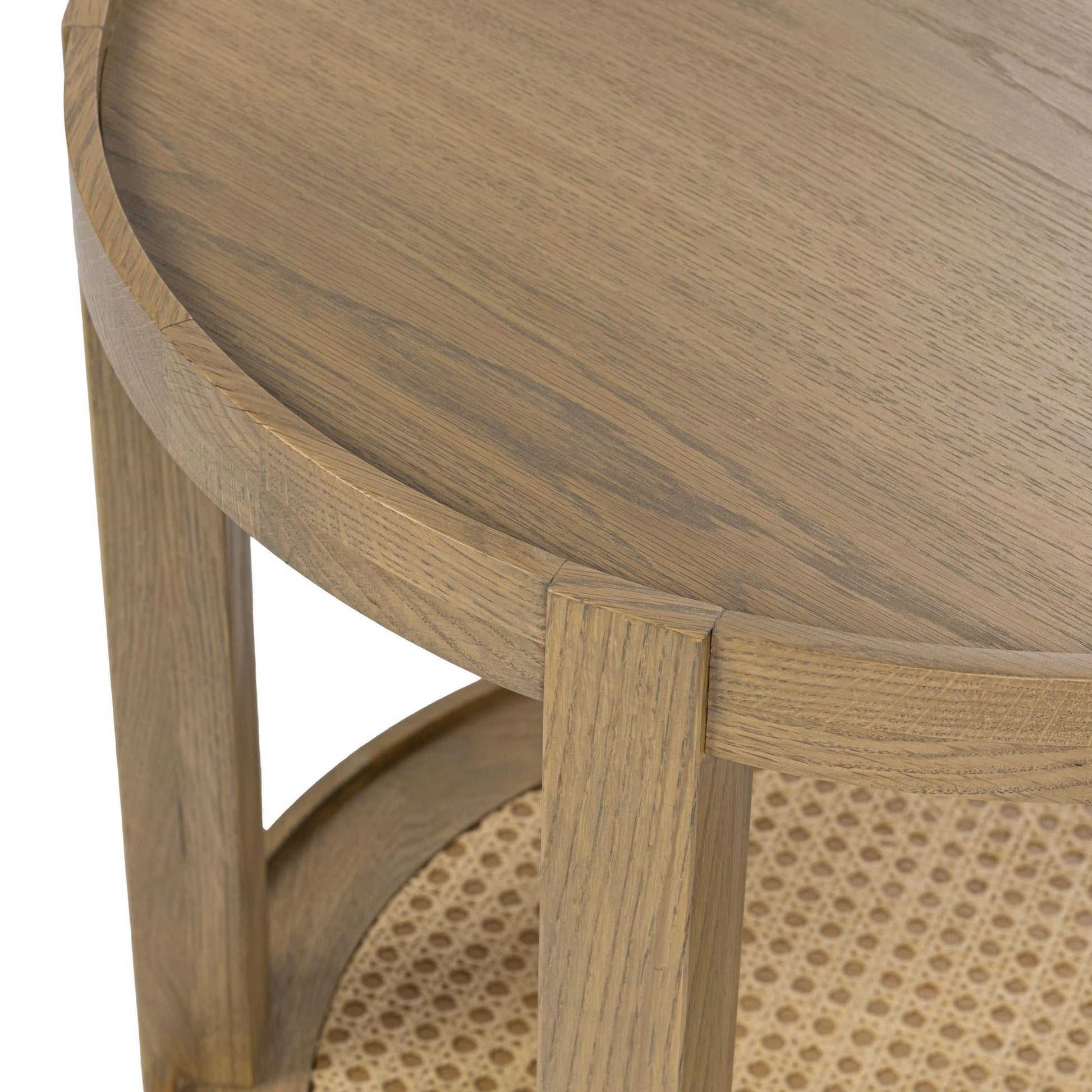Khaki Mist Oak Veneer Accent & End Table Devin End Table Collection