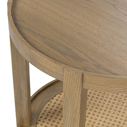 Khaki Mist Oak Veneer Accent & End Table Devin End Table Collection