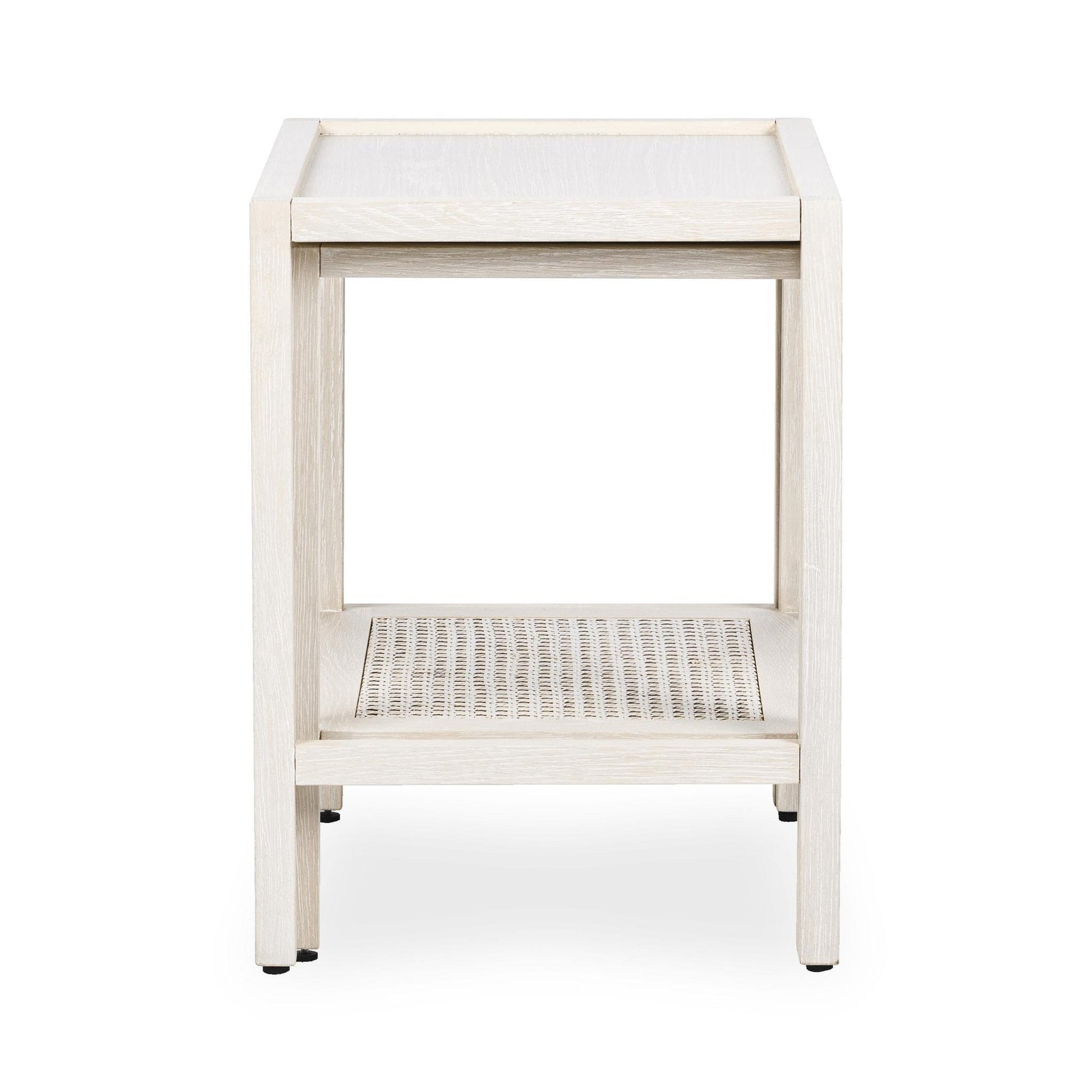 Milk White Oak Veneer Accent & End Table Devin Nesting Accent Tables Collection