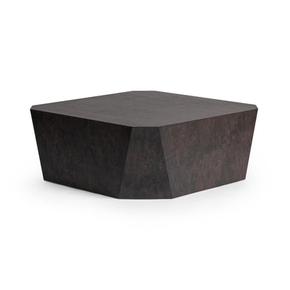 Brown Burl Veneer Coffee Table Avena Coffee Table Collection