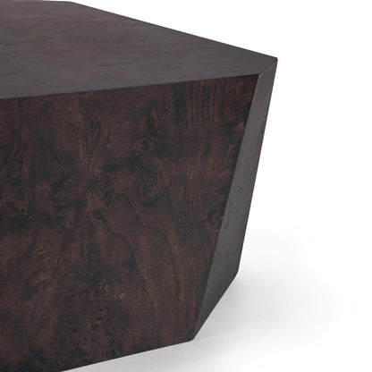 Brown Burl Veneer Coffee Table Avena Coffee Table Collection