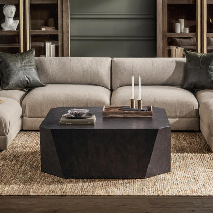 Brown Burl Veneer Coffee Table Avena Coffee Table Collection