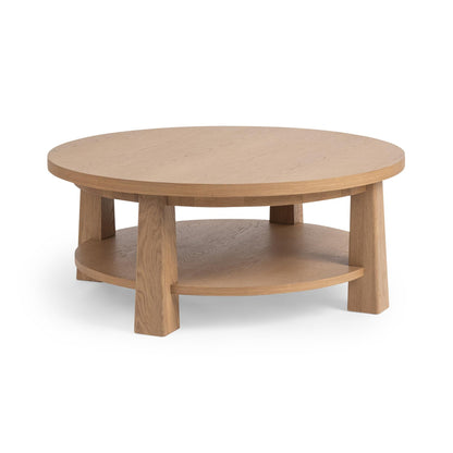 Amber Toast Oak Veneer Coffee Table Kenzie Coffee Table Collection