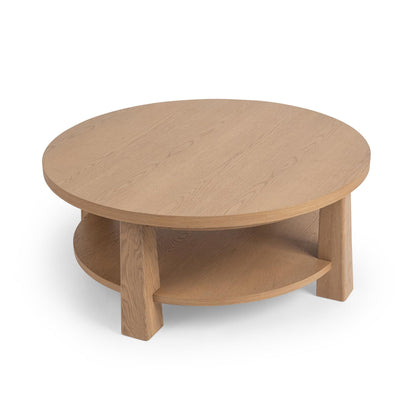 Amber Toast Oak Veneer Coffee Table Kenzie Coffee Table Collection
