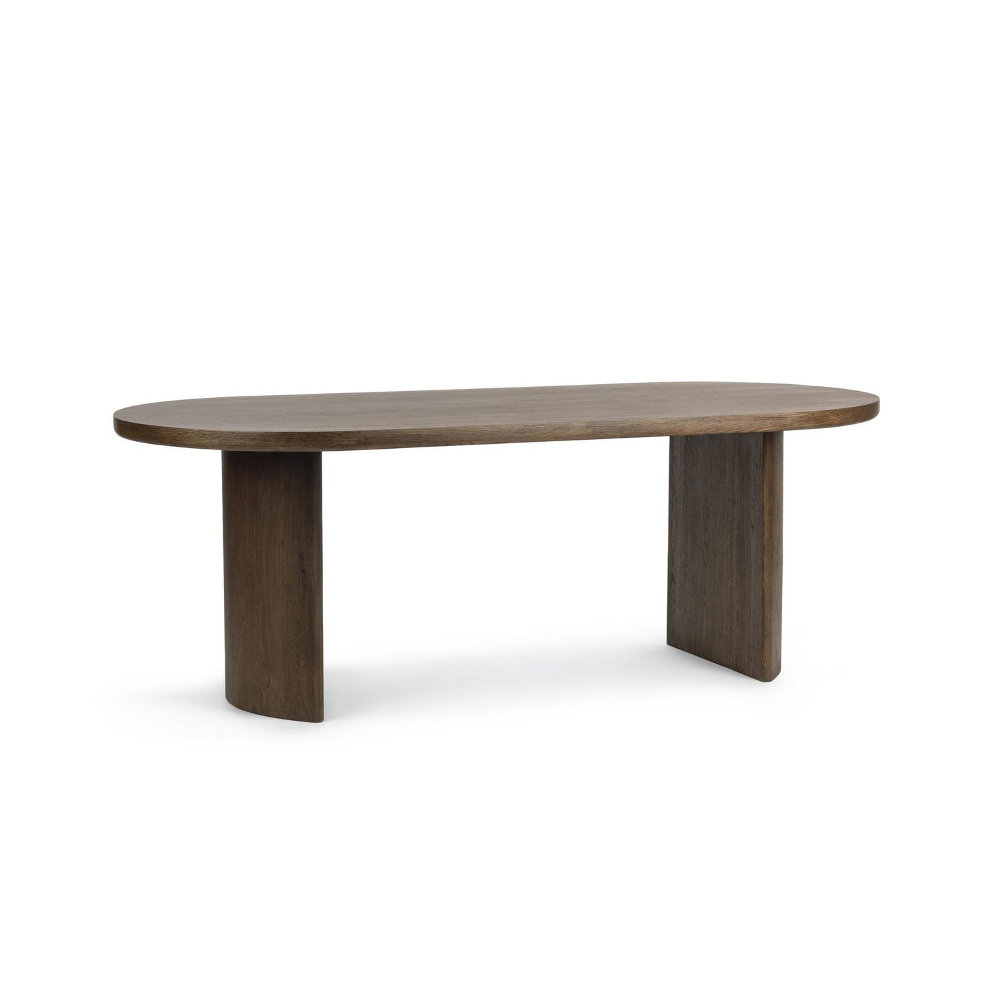 Soft Cocoa Reclaimed Oak Veneer Dining Table Estelle Dining Table Collection