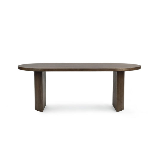 Soft Cocoa Reclaimed Oak Veneer Dining Table Estelle Dining Table Collection
