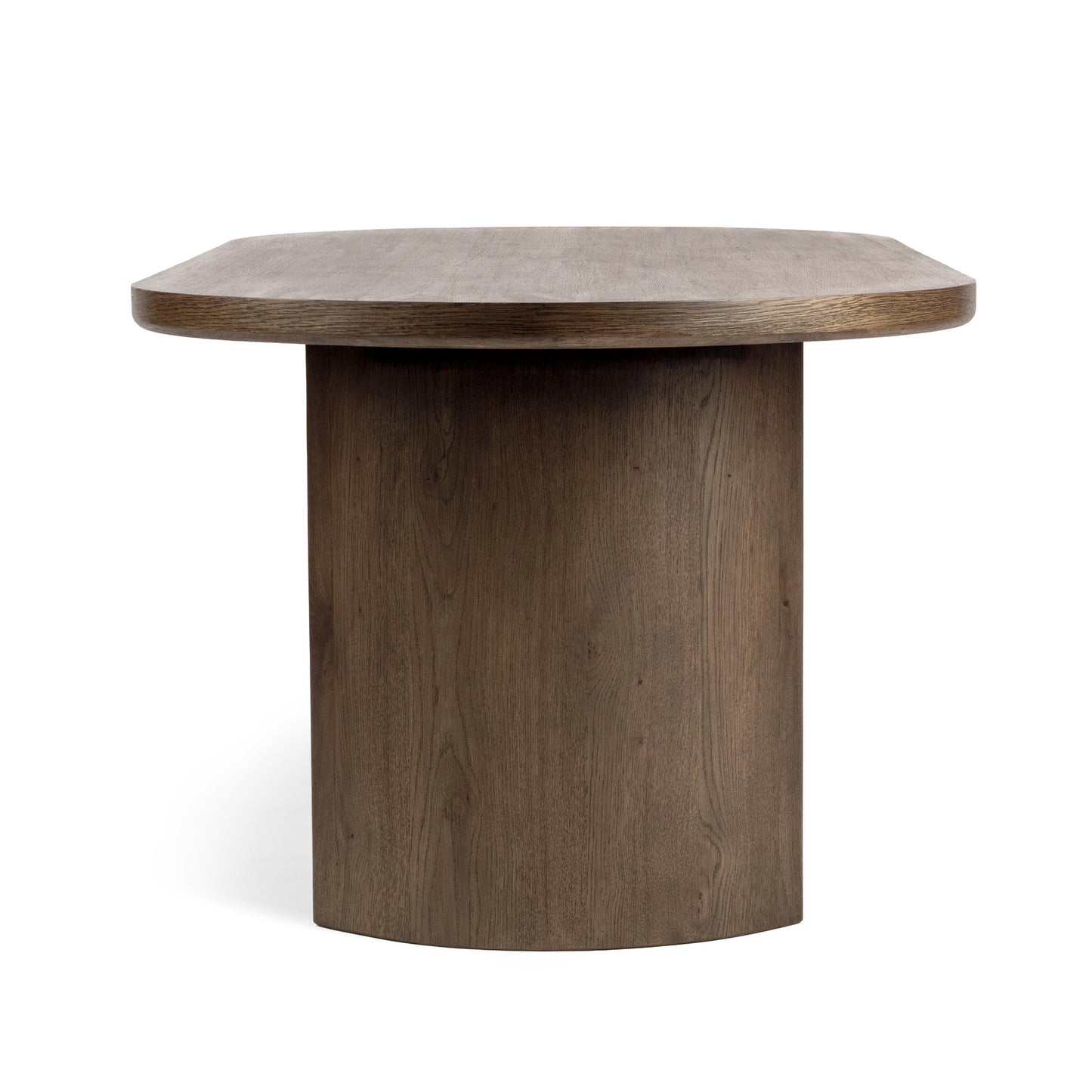 Soft Cocoa Reclaimed Oak Veneer Dining Table Estelle Dining Table Collection
