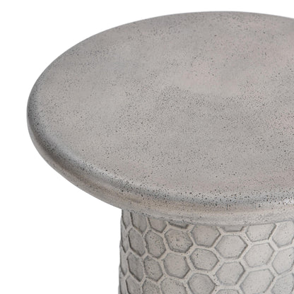 Light Gray Outdoor Accent & End Table Delaine Outdoor Accent Table Collection