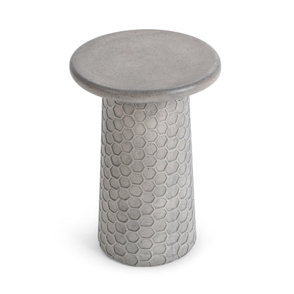 Light Gray Outdoor Accent & End Table Delaine Outdoor Accent Table Collection