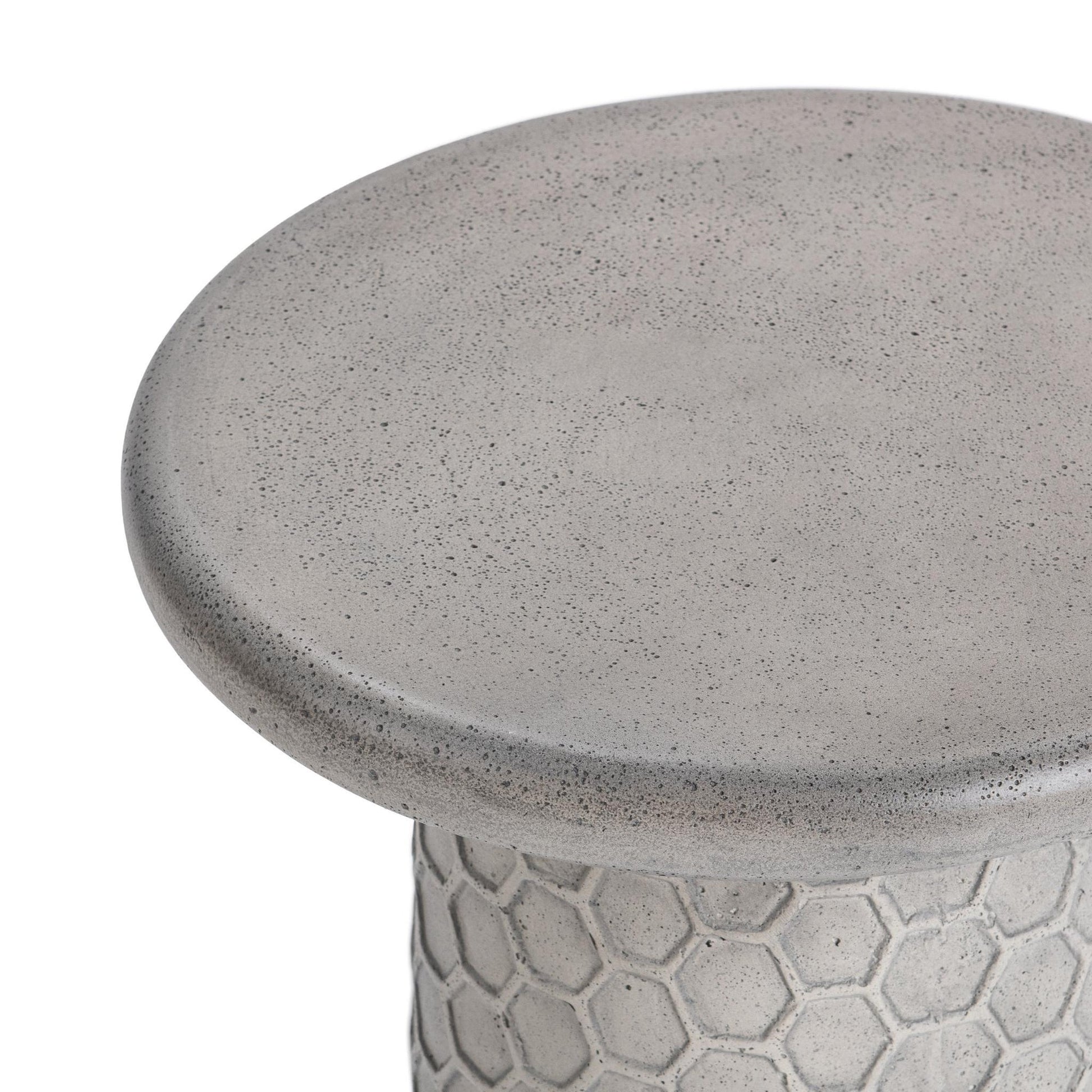 Light Gray Outdoor Accent & End Table Delaine Outdoor Accent Table Collection