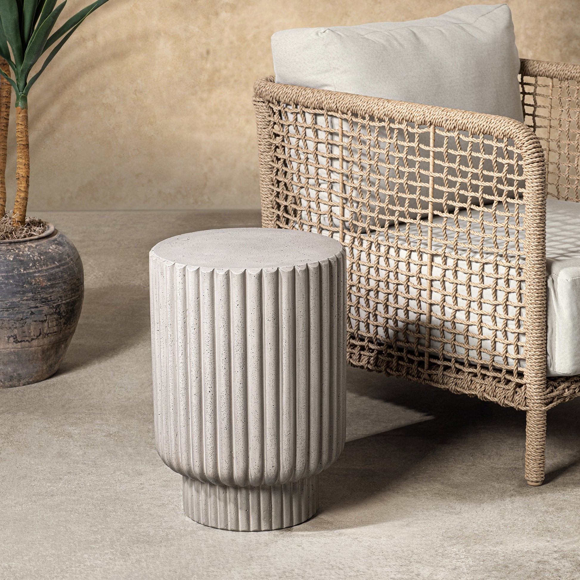Light Gray Outdoor Accent & End Table Givens Outdoor Accent Table Collection