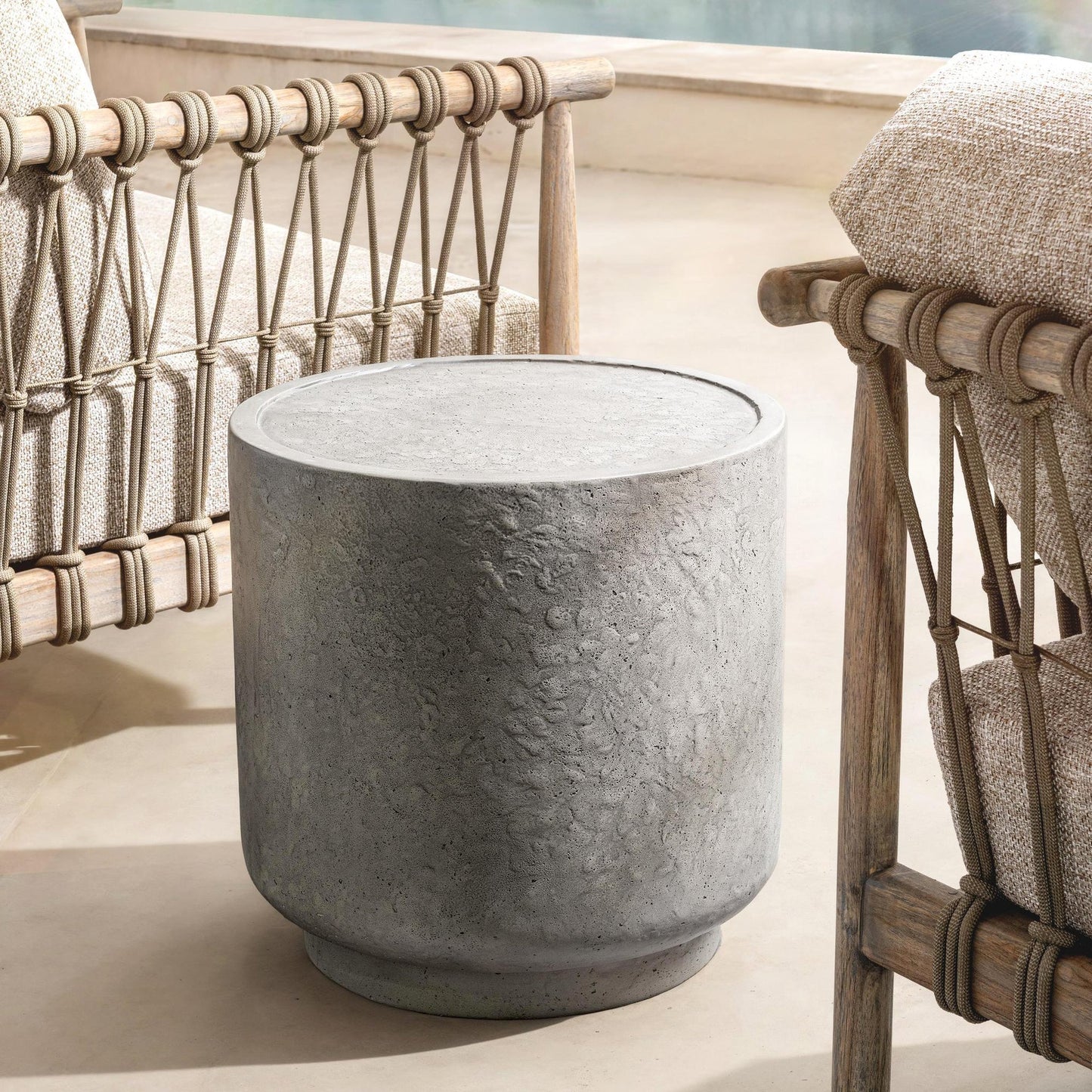 Athena Gray Outdoor Accent & End Table Sania Outdoor Accent Table Collection
