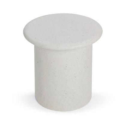 White Outdoor Accent & End Table Nysa Outdoor End Table Collection