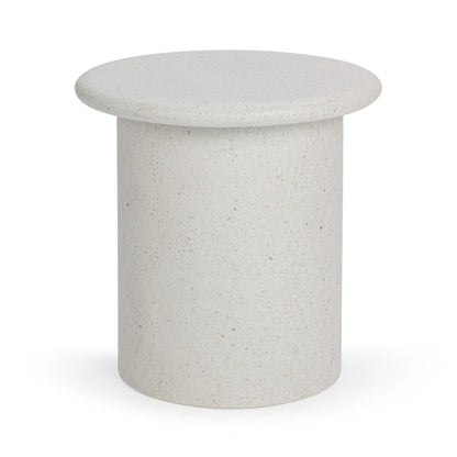 White Outdoor Accent & End Table Nysa Outdoor End Table Collection