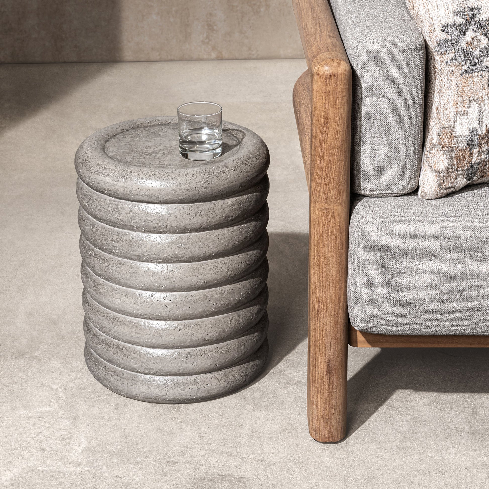 Athena Gray Outdoor Accent & End Table Reva Outdoor End Table Collection