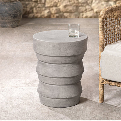 Light Gray Outdoor Accent & End Table Anora Outdoor Accent Table Collection